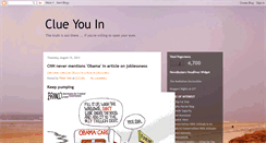 Desktop Screenshot of clueyouin.blogspot.com