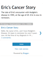 Mobile Screenshot of ericscancerstory.blogspot.com