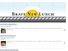 Tablet Screenshot of bravenewlunch.blogspot.com