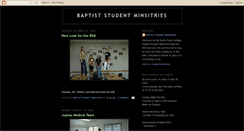 Desktop Screenshot of baptiststudentministries.blogspot.com