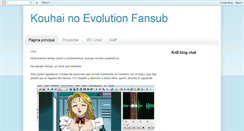 Desktop Screenshot of kne-fansub.blogspot.com