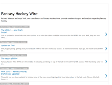 Tablet Screenshot of fantasyhockeywire.blogspot.com