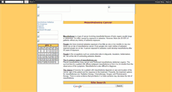 Desktop Screenshot of mesothelioma-on-line.blogspot.com