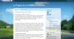 Desktop Screenshot of lapaginadelacalidadalimentaria.blogspot.com