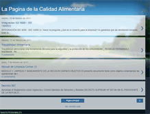 Tablet Screenshot of lapaginadelacalidadalimentaria.blogspot.com