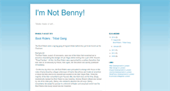 Desktop Screenshot of imnotbenny.blogspot.com