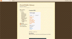 Desktop Screenshot of ferrolpubliclibrary.blogspot.com