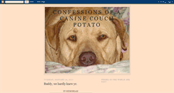 Desktop Screenshot of caninecouchpotato.blogspot.com