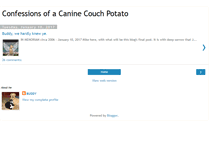 Tablet Screenshot of caninecouchpotato.blogspot.com