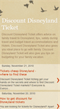 Mobile Screenshot of discount-disneyland-ticket.blogspot.com