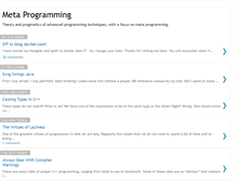 Tablet Screenshot of metaprogramming.blogspot.com