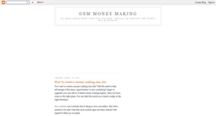 Desktop Screenshot of gsmbusinessmoney.blogspot.com