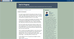 Desktop Screenshot of dadinprogress.blogspot.com