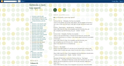 Desktop Screenshot of formula-1-cars-top-speed.blogspot.com