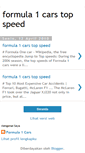 Mobile Screenshot of formula-1-cars-top-speed.blogspot.com