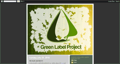 Desktop Screenshot of greenlabelproject.blogspot.com