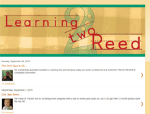 Tablet Screenshot of learningtworeed.blogspot.com