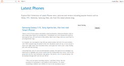 Desktop Screenshot of latestphonesbuzz.blogspot.com