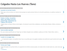 Tablet Screenshot of colgadoshastaloshuevos.blogspot.com