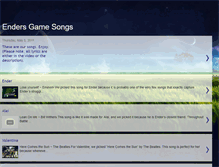 Tablet Screenshot of endersmusic.blogspot.com