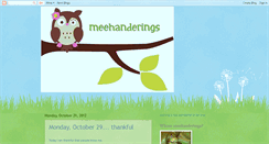 Desktop Screenshot of caitiemeehanderings.blogspot.com