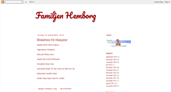 Desktop Screenshot of familjenhemborg.blogspot.com