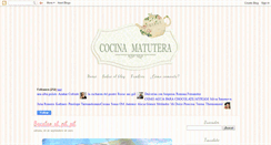 Desktop Screenshot of cocinamatutera.blogspot.com