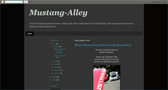 Desktop Screenshot of mustang-alley.blogspot.com