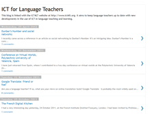 Tablet Screenshot of ictforlanguageteachers.blogspot.com