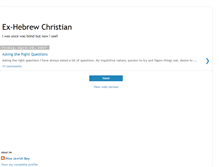 Tablet Screenshot of exhebrewchristian.blogspot.com
