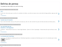 Tablet Screenshot of deliriosdepereza.blogspot.com