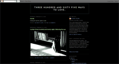 Desktop Screenshot of 365waystolove.blogspot.com