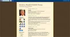 Desktop Screenshot of donald-goliath-trump.blogspot.com