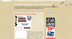 Desktop Screenshot of hotelsincagayandeoro.blogspot.com