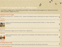 Tablet Screenshot of hotelsincagayandeoro.blogspot.com