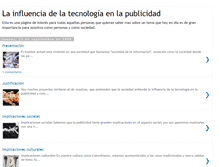 Tablet Screenshot of influenciadelapublicidad.blogspot.com