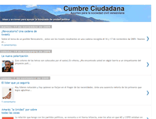 Tablet Screenshot of cumbreciudadana.blogspot.com