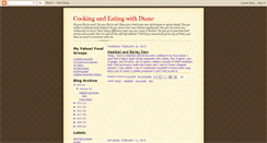 Desktop Screenshot of cookingandeatingwithdiane.blogspot.com