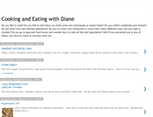 Tablet Screenshot of cookingandeatingwithdiane.blogspot.com