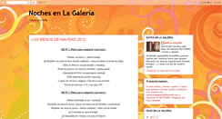 Desktop Screenshot of nochesenlagaleria.blogspot.com