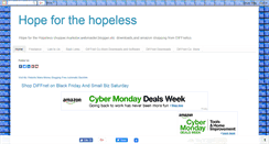 Desktop Screenshot of hopefothehopeless.blogspot.com