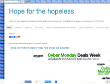 Tablet Screenshot of hopefothehopeless.blogspot.com