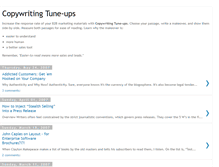 Tablet Screenshot of copywritingtuneup.blogspot.com