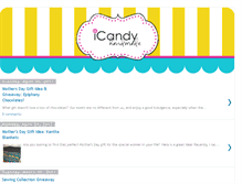 Tablet Screenshot of icandyreviewsandgiveaways.blogspot.com