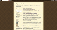 Desktop Screenshot of errorsofdispensationalism.blogspot.com