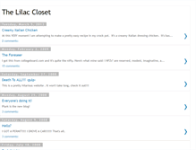 Tablet Screenshot of lilaccloset.blogspot.com