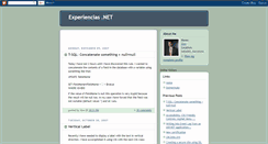 Desktop Screenshot of experienciasnet.blogspot.com
