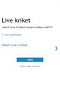 Mobile Screenshot of cricket-screen.blogspot.com