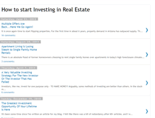 Tablet Screenshot of howtostartinvestinginrealestate.blogspot.com