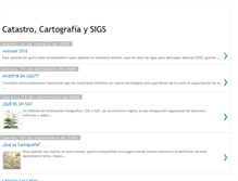 Tablet Screenshot of catastrocartografiaysigs.blogspot.com